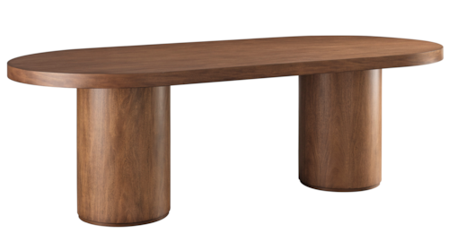 Contemporary Double Pedestal Dining Table