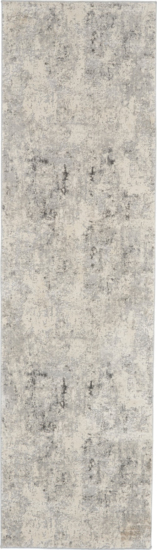 2'2" x 7'6" Grey/Beige Runner Rug