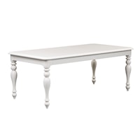 Transitional Rectangular Dining Table with Leaf Insert