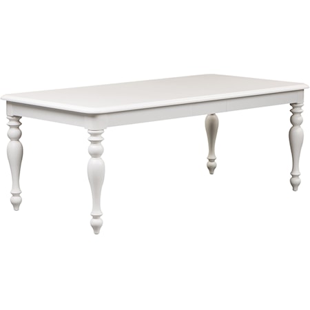 Transitional Rectangular Dining Table with Leaf Insert