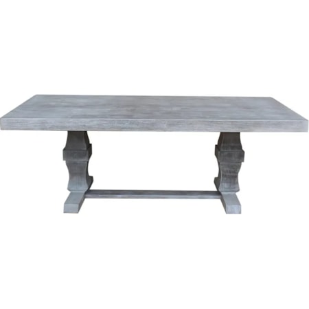 87&quot; Double-Pedestal Dining Table