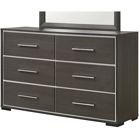 Sharpe Contemporary 6-Drawer Dresser