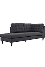 Modway Empress Empress Contemporary Upholstered Tufted Sofa - Granite