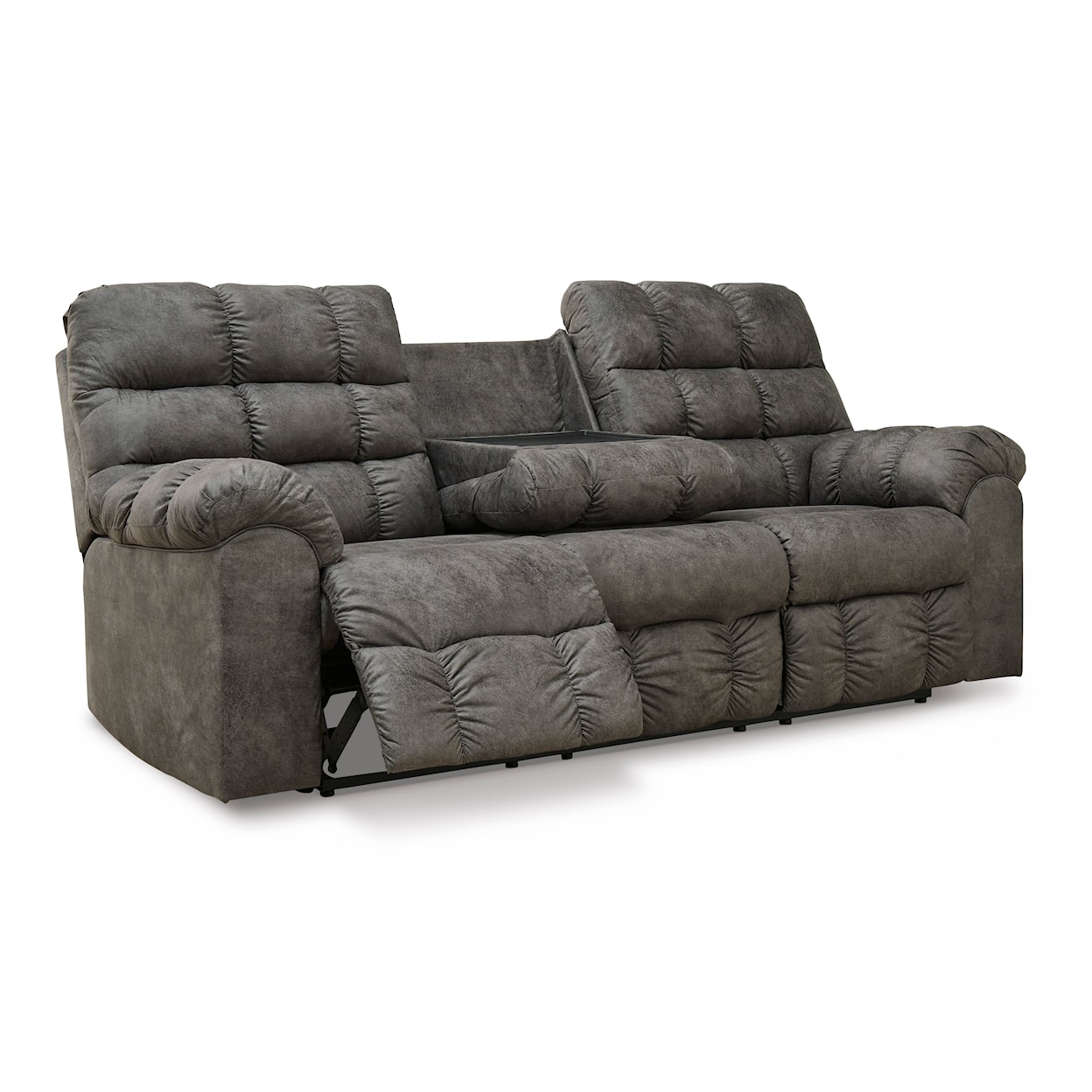 Michael Alan Select Derwin Reclining Sofa with Drop Down Table