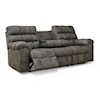 Signature Design Derwin Reclining Sofa with Drop Down Table