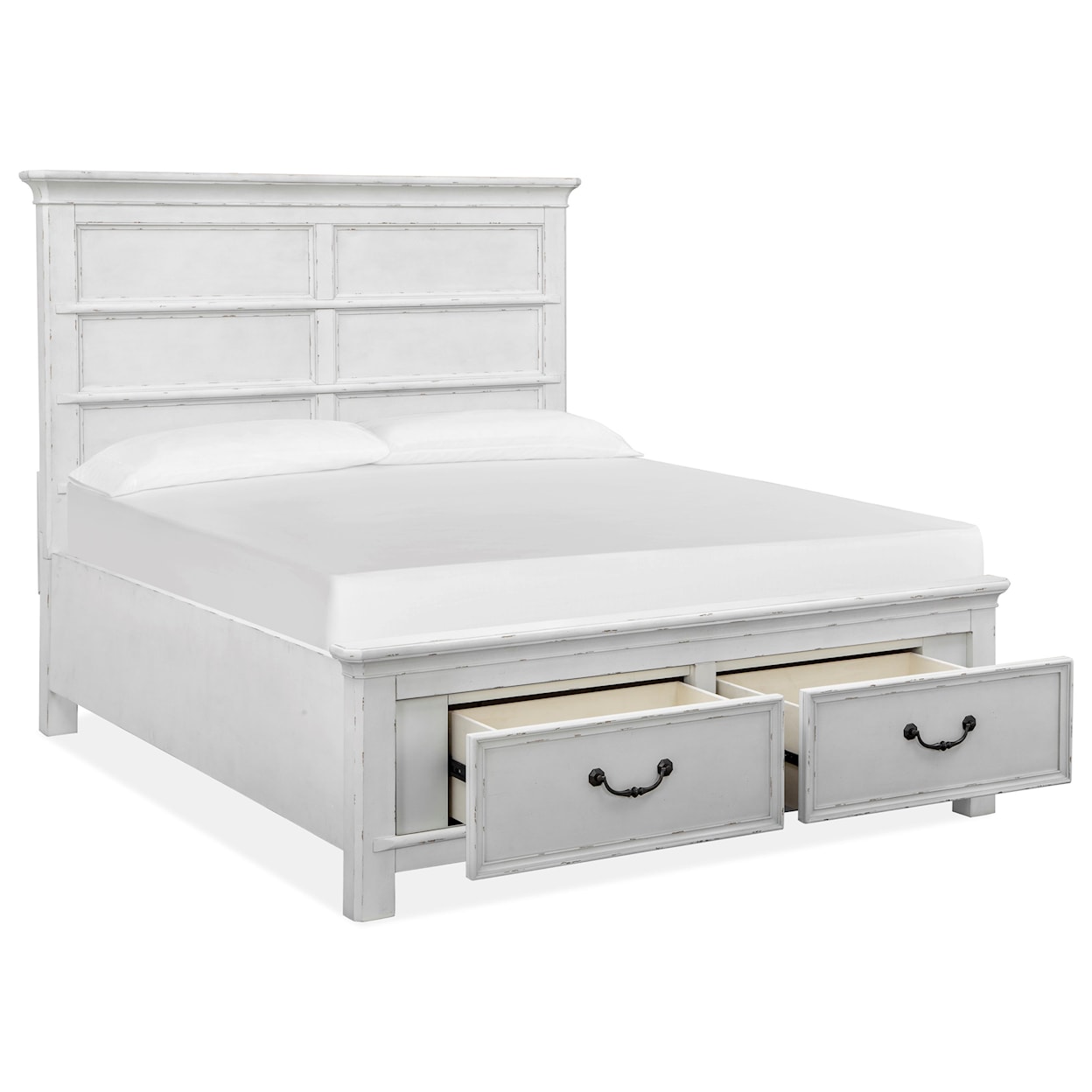 Magnussen Home Bellevue Manor Bedroom Queen Panel Storage Bed