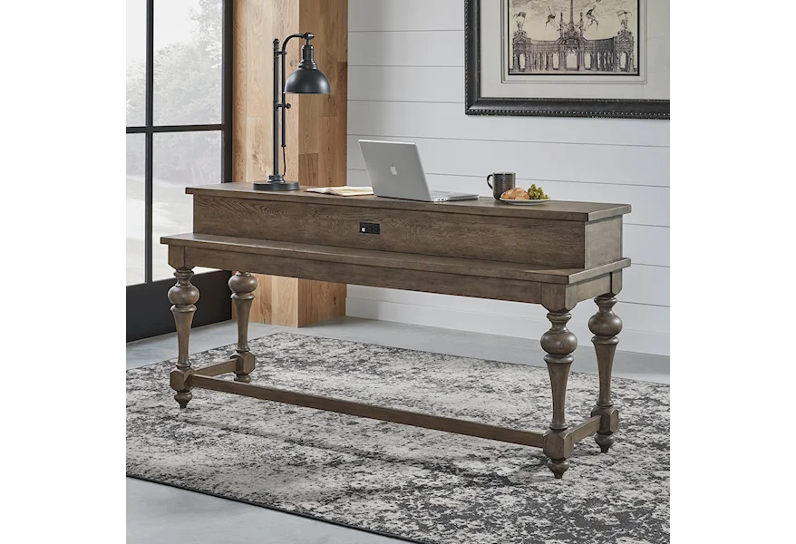 Americana Farmhouse Console Bar Table by Liberty Furniture at Gill Brothers Furniture & Mattress