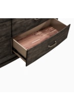 Liberty Furniture Avalon Transitional 6-Drawer Dresser with Felt-lined Top Drawers