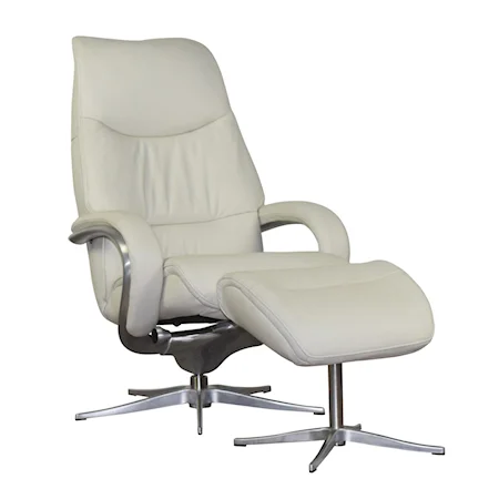 Modern Reclining Chair and Ottoman with Ergonomic Design