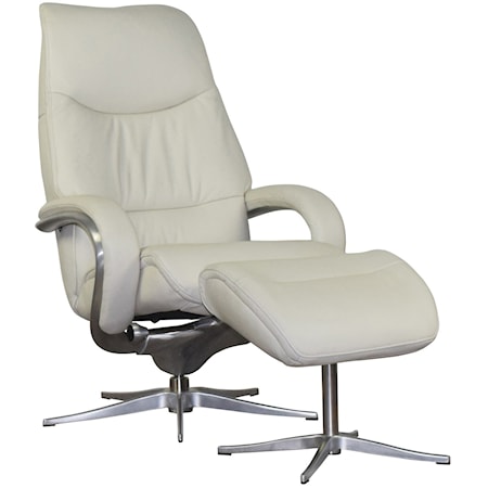 Modern Reclining Chair and Ottoman with Ergonomic Design