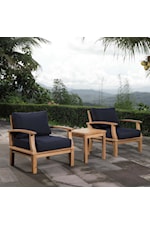 Modway Marina Outdoor 3 Piece Patio Set