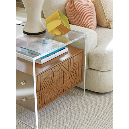 Arden Acrylic Lamp Table