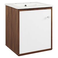 18" Wall-Mount Bathroom Vanity