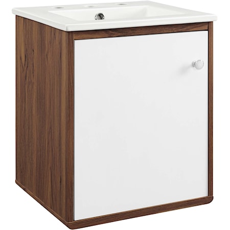 18" Wall-Mount Bathroom Vanity