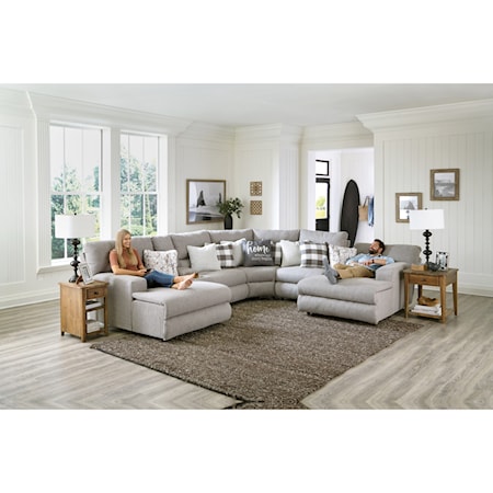 Power Reclining Sectional with 2 Chaises