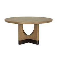 Transitional 60" Round Dining Table