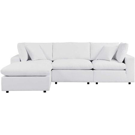 Outdoor 4-Piece Sectional Sofa
