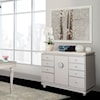 Michael Amini Glimmering Heights Upholstered 8-Drawer Dresser