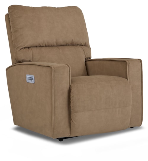 Casual Power Wall Recliner with Power Headrest & Lumbar