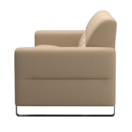 3-Seater Sofa with Steel Arms