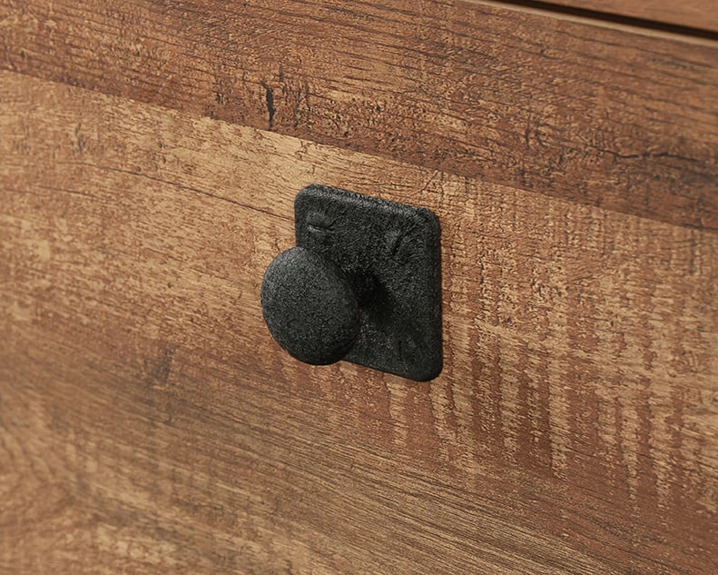 Station House Desk Etched Oak