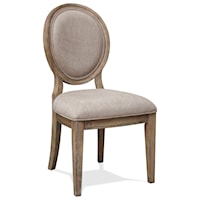 Upholstered Oval Side Chair