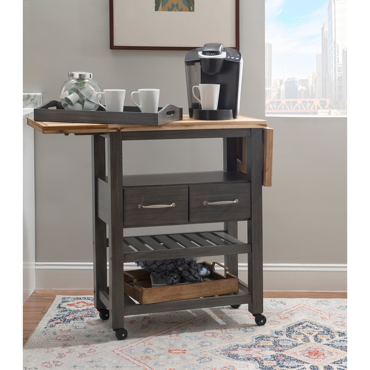 Powell Kenton Kitchen Cart