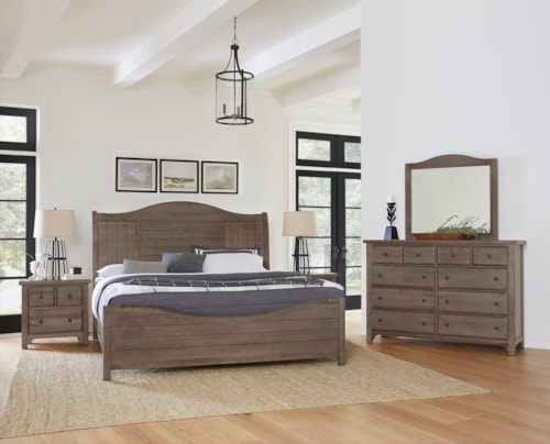 Farmhouse 4-Piece Queen Sleigh Bedroom Set