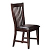 Winners Only Java Slat Back Upholstered Side Chair