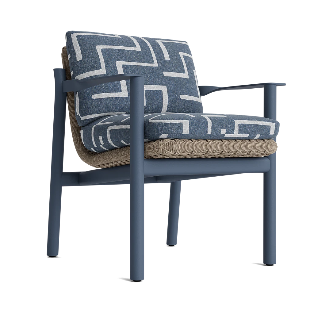 Modern Cushioned Woven Dining Armchair