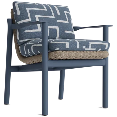 Modern Cushioned Woven Dining Armchair