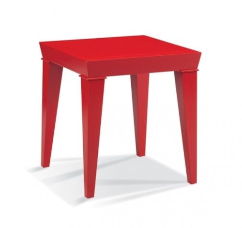 Bunching Cocktail Table 19"H With Beveled Top Tapered Leg