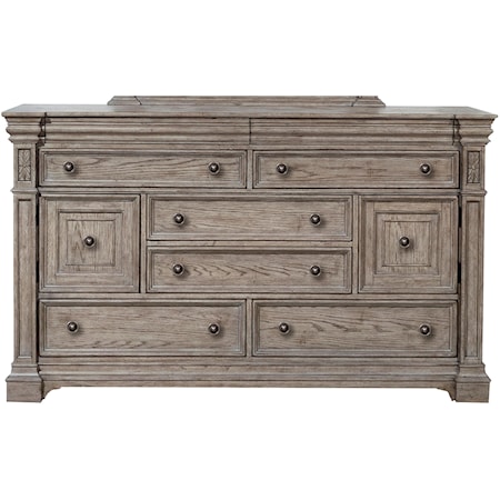 Traditional 8-Drawer Dresser with Felt-Lined Drawers