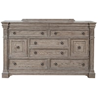 Traditional 8-Drawer Dresser with Felt-Lined Drawers