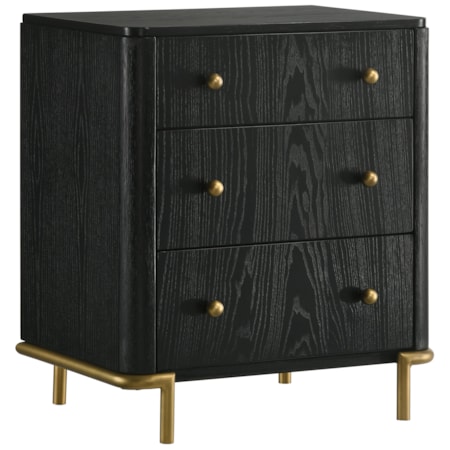 3-drawer Nightstand