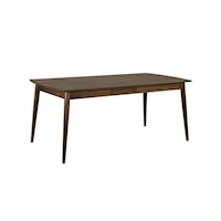 Mid-Century Modern Rectangular Dining Table with Splayed Legs