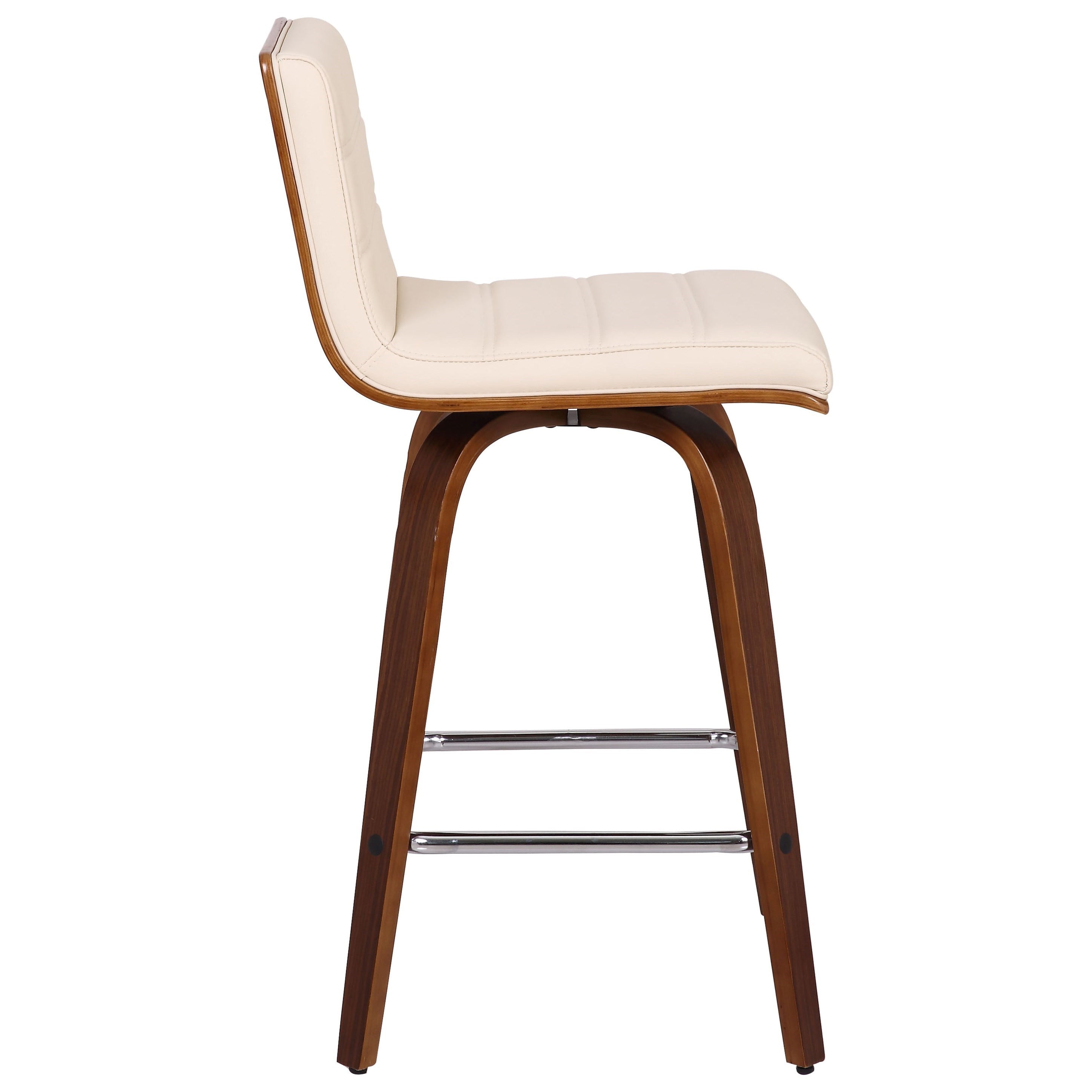 Armen Living Vienna Upholstered Swivel Counter Stool