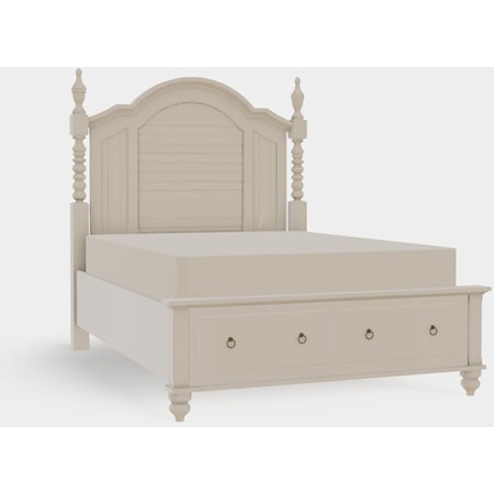 Charleston Arched Panel Queen Drawer End