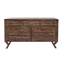 Modern Credenza with Lateral File  Storage 