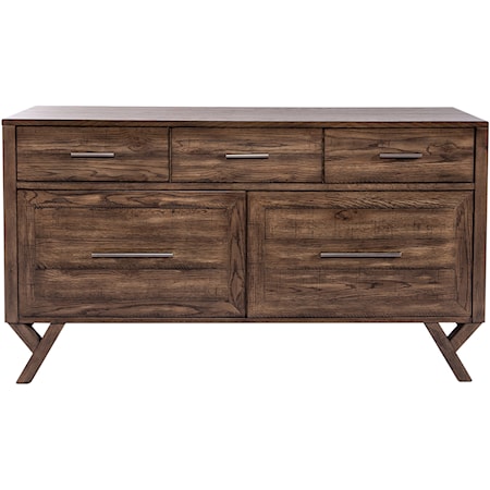 Modern Credenza with Lateral File  Storage