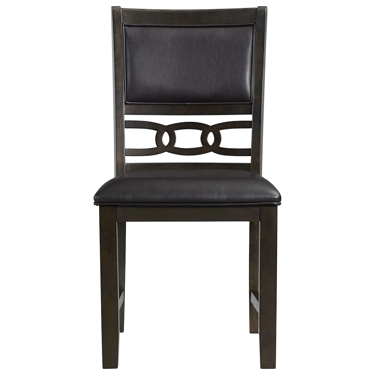 Elements International Amherst Standard Height Faux Leather Side Chair