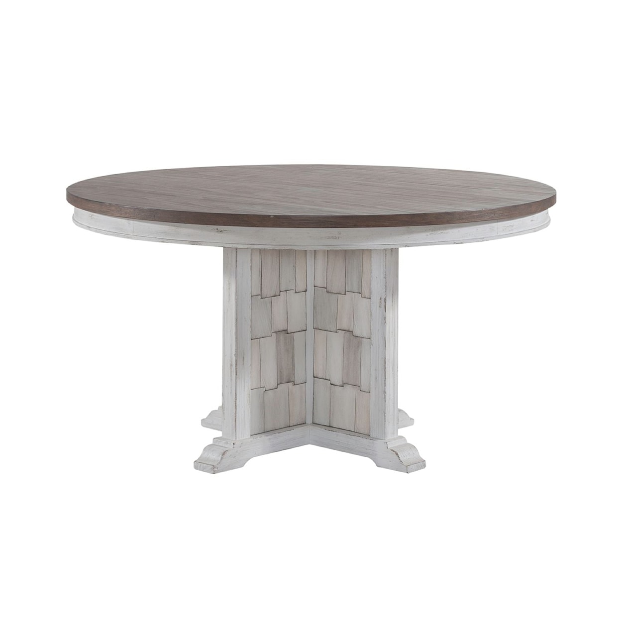 Liberty Furniture River Place X-Style Single Pedestal Round Table