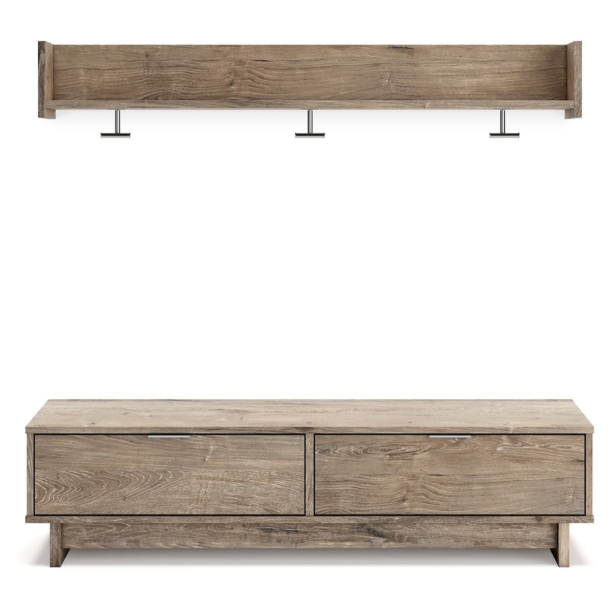 Ashley Signature Design Oliah Bench with Coat Rack