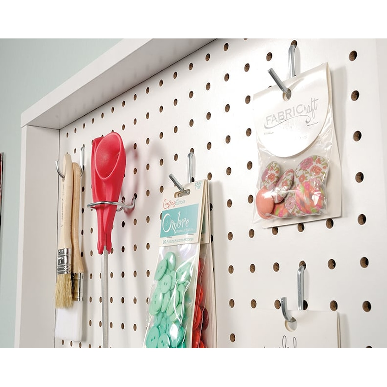 Sauder Craft Pro Series Wall Mounted Pegboard