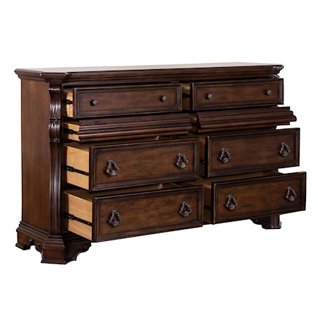 8 Drawer Double Dresser