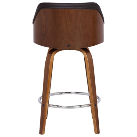 Faux Leather 26&quot; Counter Height Swivel Stool