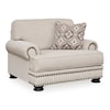 Ashley Merrimore Chair & 1/2 with Accent Ottoman
