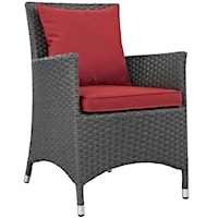 Dining Outdoor Patio Sunbrella® Armchair - Red