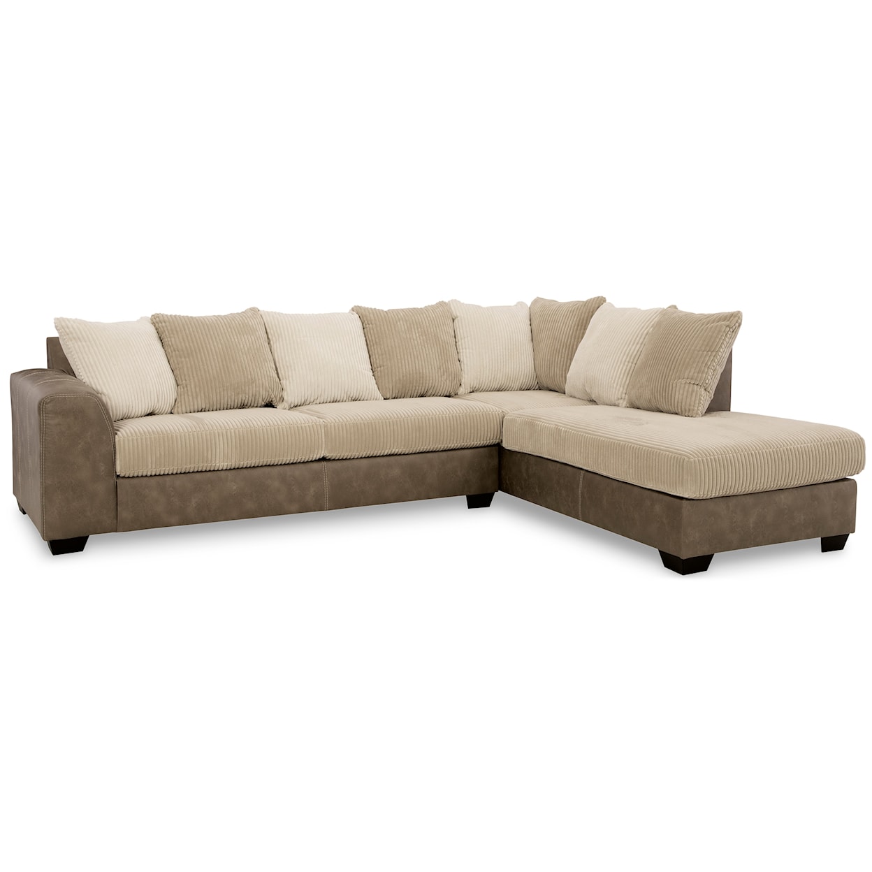 Signature Design by Ashley Furniture Keskin 2-Piece Sectional with Chaise