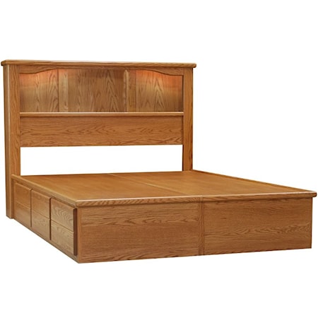 Queen Bed With Side Storage